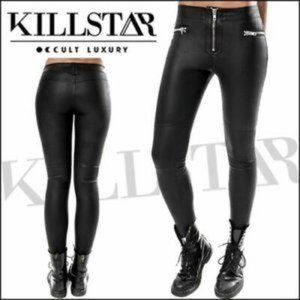 🆕Killstar"Rexed Out"Vegan Leather Cigarette Pants